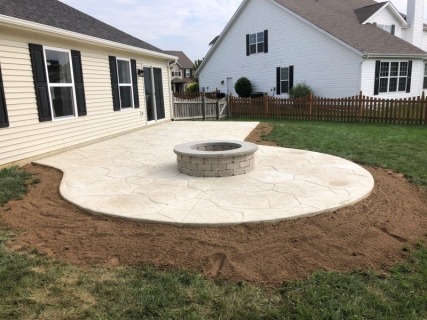 Appalachian Flagstone - Bone Hardener - Arena Buff Release - Sand Block Fire Pit with Light Gray Top Cap