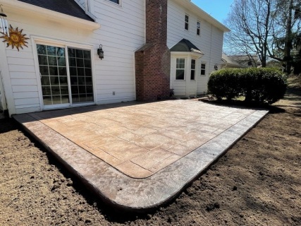 English Rivenstone - Mocha Brown Integral -Walnut Release - Walnut Hardener Border