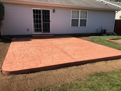 Dublin Cobblestone - Terra Cotta Integral - Colina Tan Gray Release - Cantilever Step