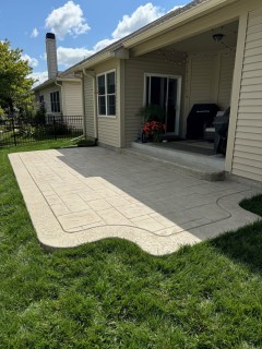 Majestic Ashlar Slate - Lanon Stone Integral - Smoke Release - Tooled Border No Color Change - Stone Liner Step