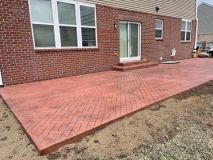 Pennsylvania Avenue Herringbone Brick - Brick Red Integral - Deep Charcoal Release