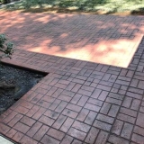 New Brick Basket Weave - Brick Red Integral - Charcoal Release
