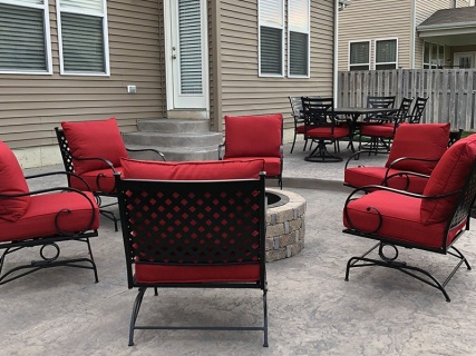 Hadley Creek Shale - Smoke Integral - Storm Gray Release - Wedding Cake Rubbed Face Steps