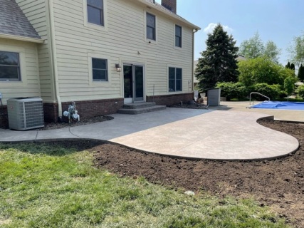 Hadley Creek Shale - Smoke Integral - Colina Tan Release - Wedding Cake Stone Liner Steps